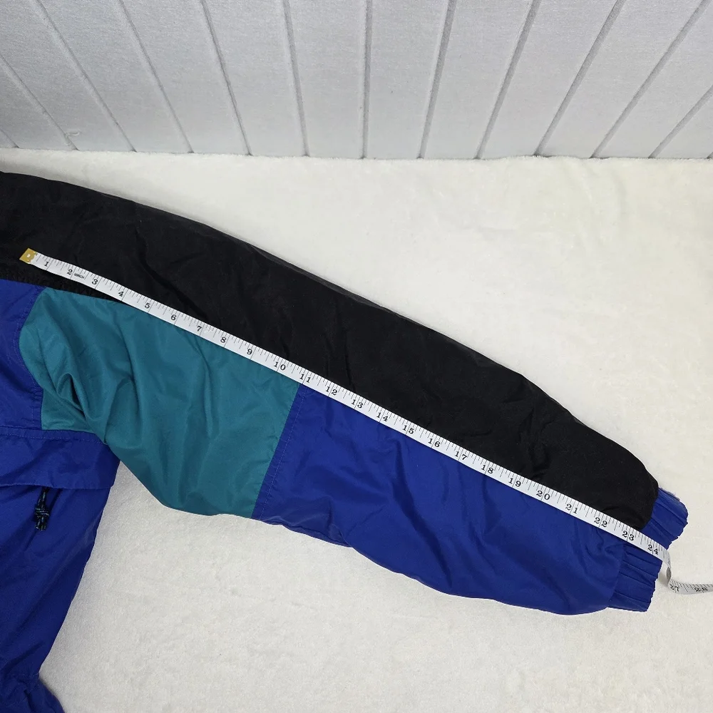 Columbia Vintage Men's Size XL blue full zip‎ colorblock vtg 90s Winter Jacket